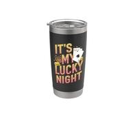 Es mi noche de suerte divertido juego de casino Vaso térmico de acero inoxidable de doble pared