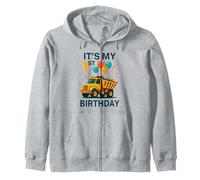 Es mi primer cumpleaños camión volquete divertido cumpleaños niños niños Sudadera con Capucha