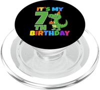 Es mi séptimo cumpleaños, Dinosaurio T-Rex, Divertido niño de 7 años PopSockets PopGrip para MagSafe