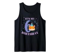 Es mi Sexto cumpleaños Zorro niña Camiseta sin Mangas