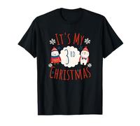 Es mi Tercera Tercera Navidad Navidad Cumpleaños Disfraz Camiseta