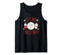 Es mi Tercera Tercera Navidad Navidad Cumpleaños Disfraz Camiseta sin Mangas