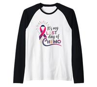 Es mi último día de celebración de sobreviviente de cáncer de quimioterapia Lindo Camiseta Manga Raglan