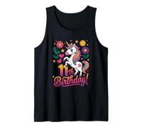 Es mi Unicornio de cumpleaños número 11 Camiseta sin Mangas