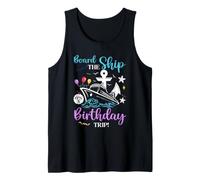 Es mi Viaje de cumpleaños Familia Cumpleaños Cruising Vacaciones Camiseta sin Mangas