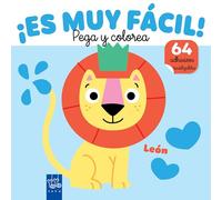 ¡Es muy fácil! Pega y colorea. León