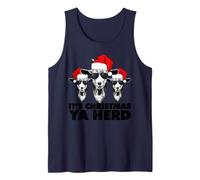 Es Navidad, rebaños de Cabras navideñas Camiseta sin Mangas