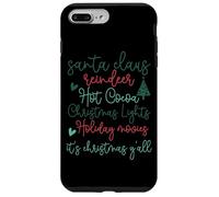 Es Navidad Y'all Santa Claus Lights Carcasa para iPhone 7 Plus/8 Plus