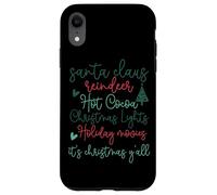 Es Navidad Y'all Santa Claus Lights Carcasa para iPhone XR