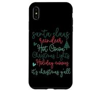 Es Navidad Y'all Santa Claus Lights Carcasa para iPhone XS MAX