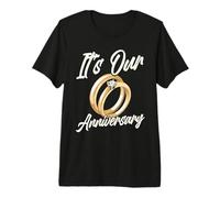 Es Nuestro Aniversario para Esposo, Esposa y Parejas Casadas Camiseta Premium