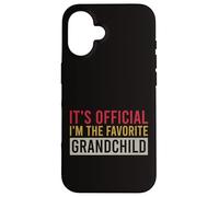 Es oficial el cumpleaños vintage de I'm The Favorite Grandchild Carcasa para iPhone 16