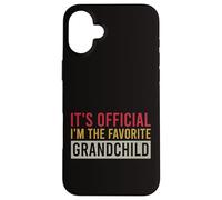 Es oficial el cumpleaños vintage de I'm The Favorite Grandchild Carcasa para iPhone 16 Plus
