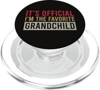 Es oficial el cumpleaños vintage de I'm The Favorite Grandchild PopSockets PopGrip para MagSafe