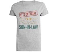 Es Oficial Soy El Hijo Favorito Camiseta Gris Femenina Camiseta De Manga Corta para Mujer Unisex Black tee Baggy Oversized T-Shirt