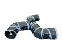 es para Gatos en Interiores - Juguete Tubular Interactivo | Escondite Plegable con Orificio para Mirar, área de Juegos para Actividades de Mascotas para Gatitos, Gatos, Cachorros, Animales pequeñ