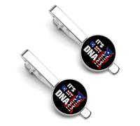 Es parte de mis raíces puertorriqueñas. Clips para corbata plateados, redondos, para hombre. Juego de 2 clips para corbata, ideales para bodas, aniversarios, negocios y graduaciones.