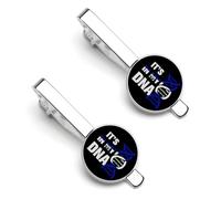 Es parte de MyEl Salvador. Clips para corbata con raíces salvadoreñas para hombre, color plata. Juego de 2 clips redondos para corbata, ideales para aniversarios de boda, negocios y graduaciones.