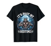 Es Pasado Mi Hora De Dormir Divertido Alfa Lobo Meme Camiseta gráfica económica