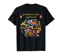 Es peligroso ir solo Llévate esto videojuego Game Over retro Camiseta