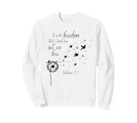 Es por la Libertad Que Cristo Nos ha liberado Gálatas 5:1 Sudadera