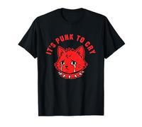 Es Punk Llorar lágrimas de Gato Camiseta