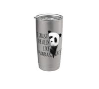 Es que me gustan mucho los pandas, ¿vale? Cool Panda Vaso térmico de acero inoxidable de doble pared