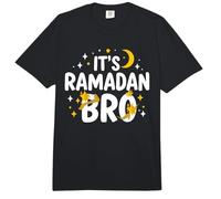 Es Ramadán Bro Feliz Ayuno Luna Creciente Islámica Musulmán Comfort Colors Adult Heavyweight T-Shirt