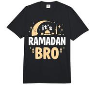 Es Ramadán Bro Feliz Ayuno Luna Creciente Islámica Musulmán Comfort Colors Adult Heavyweight T-Shirt