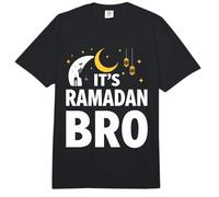 Es Ramadán Bro Feliz Ayuno Luna Creciente Islámica Musulmán Comfort Colors Adult Heavyweight T-Shirt