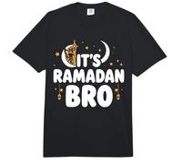 Es Ramadán Bro Feliz Ayuno Luna Creciente Islámica Musulmán Comfort Colors Adult Heavyweight T-Shirt