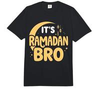 Es Ramadán Bro Feliz Ayuno Luna Creciente Islámica Musulmán Comfort Colors Adult Heavyweight T-Shirt