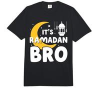 Es Ramadán Bro Feliz Ayuno Luna Creciente Islámica Musulmán Comfort Colors Adult Heavyweight T-Shirt