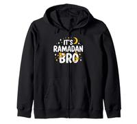 Es Ramadán Bro Feliz Ayuno Luna Creciente Islámica Musulmán Sudadera con Capucha