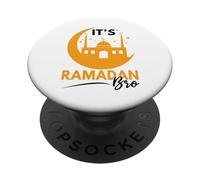 Es Ramadán Hermano Musulmán Mubarak Eid Kareem Ayuno Ramadán PopSockets PopGrip Adhesivo