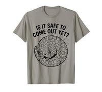 ¿Es Seguro Salir del Armario Pero tímido Pangolin Ansiedad Humor Camiseta