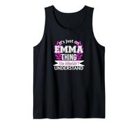 Es Solo Cosa de Emma Que no entenderías un Nombre Divertido Camiseta sin Mangas