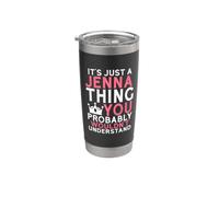 Es solo una cosa de Jenna que probablemente no entenderías Vaso térmico de acero inoxidable de doble pared