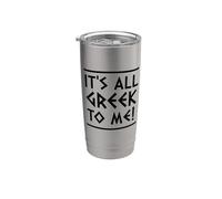 Es todo griego para mí Vaso térmico de acero inoxidable de doble pared