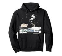 Es Todo mentiras Esqueleto fumando en el Agua bajo Las Estrellas Sudadera con Capucha