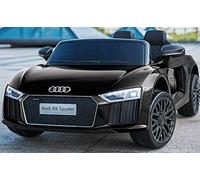 ES-Toys Coche ELÉCTRICO para NIÑOS Audi R8B 12V (Negro)