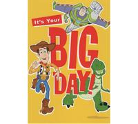 ‘Es tu gran dνa! Tarjeta de feliz cumpleaρos de Woody Buzz Lighter y Rex Toy Story