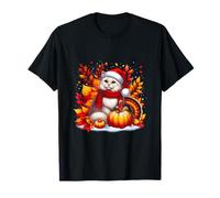 Es un árbol de otoño con hojas de gato para otoño y Acción de Gracias Camiseta