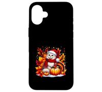 Es un árbol de otoño con hojas de gato para otoño y Acción de Gracias Carcasa para iPhone 16 Plus