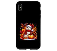 Es un árbol de otoño con hojas de gato para otoño y Acción de Gracias Carcasa para iPhone XS Max