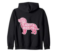 Es un Buen día para Adoptar a un Trabajador voluntario de Rescate Sudadera con Capucha