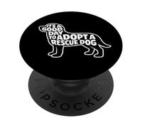 Es un Buen día para Adoptar a un voluntario de Trabajo de Rescate PopSockets PopGrip Adhesivo