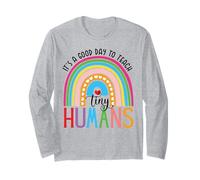 Es un Buen día para enseñar a los Humanos pequeños enseñanza Divertida de Maestros Manga Larga