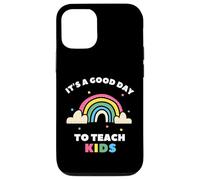 Es un buen día para enseñar a los niños al maestro de arco iris Carcasa para iPhone 12/12 Pro