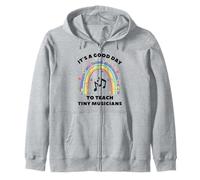 Es un buen día para enseñar a los pequeños músicos con un profesor de Rainbow Sudadera con Capucha